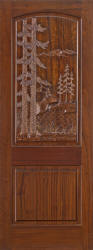 Carved Elk Door