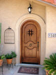 Southwest style wood door