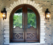 Cabernet style wood door