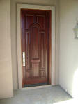 solid wood mahogany door