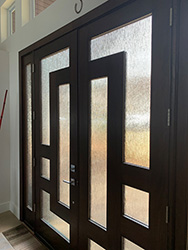 Arcadia door with Rain Glass