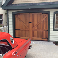 Clear Cedar Garage Doors