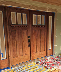 Craftsman Door refinishing before