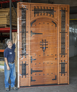 Custom Oversized Knotty Alder Vienna Door