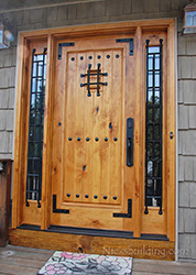 Knotty Alder Door with Natural Finish