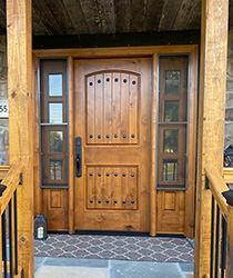 Door with venting sidelights