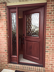 Replacement Mahogany 2 Panel Exterior Door
