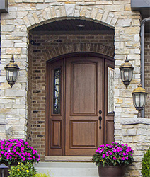 Arched top door with sidelites in Lake in the Hills