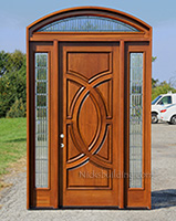 Custom Ordered Door with Arched Transom Window - Olympus