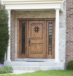 rustic front door