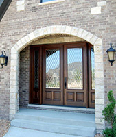 arched exterior doorway in Frankfort, IL