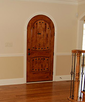 rustic arched door inside in Frankfort,IL