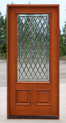 N-200 Mahogany Door with Chateau Glass