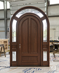 Mega 3003 with Baroque Glass in Walnut Finish