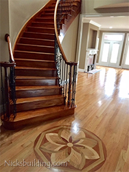 Cusrved Staircase in Oak for Builder in Tennessee