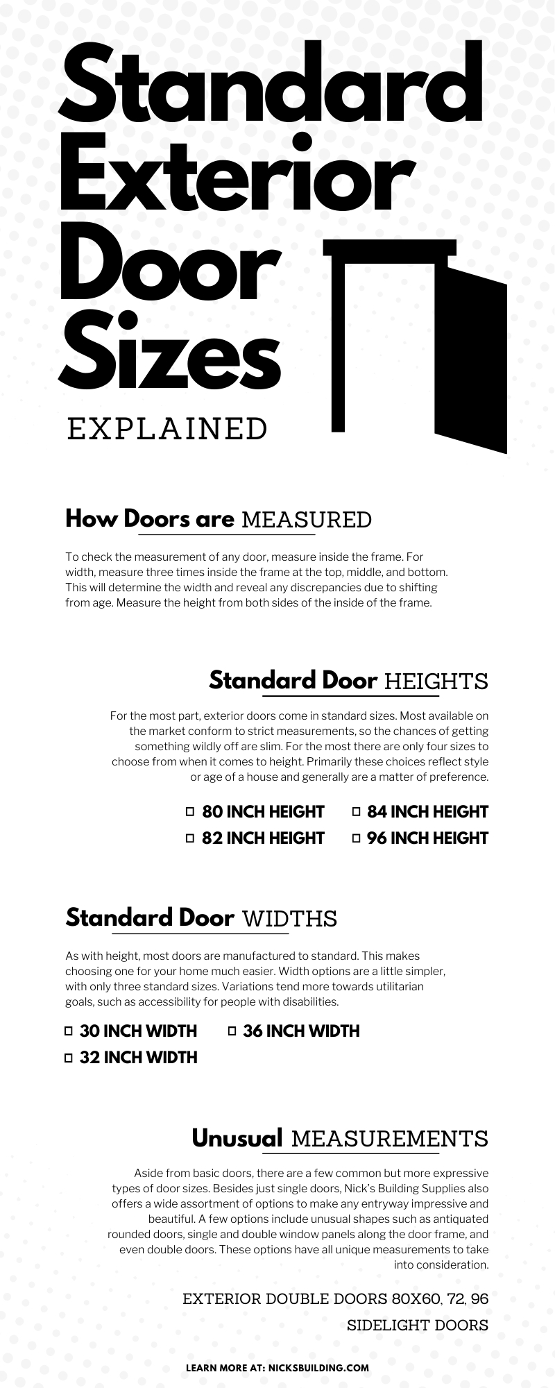 Standard Door Width & Length: Standard Door Sizes Guide