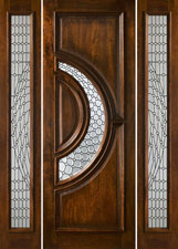 Tiffany 8'0" Door with 2 Sidelights