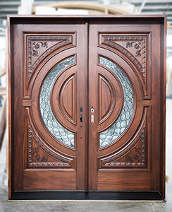 Custom Carved Tiffany Doors