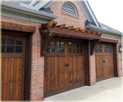 Rustic garage doors with style