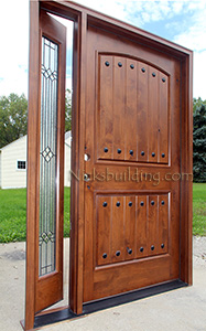 Rustic Door with Venting Sidelite