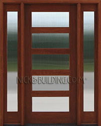 exterior shaker doors with reeded glass