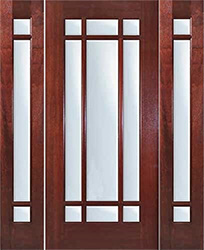 9 lite prairie door with sidelights