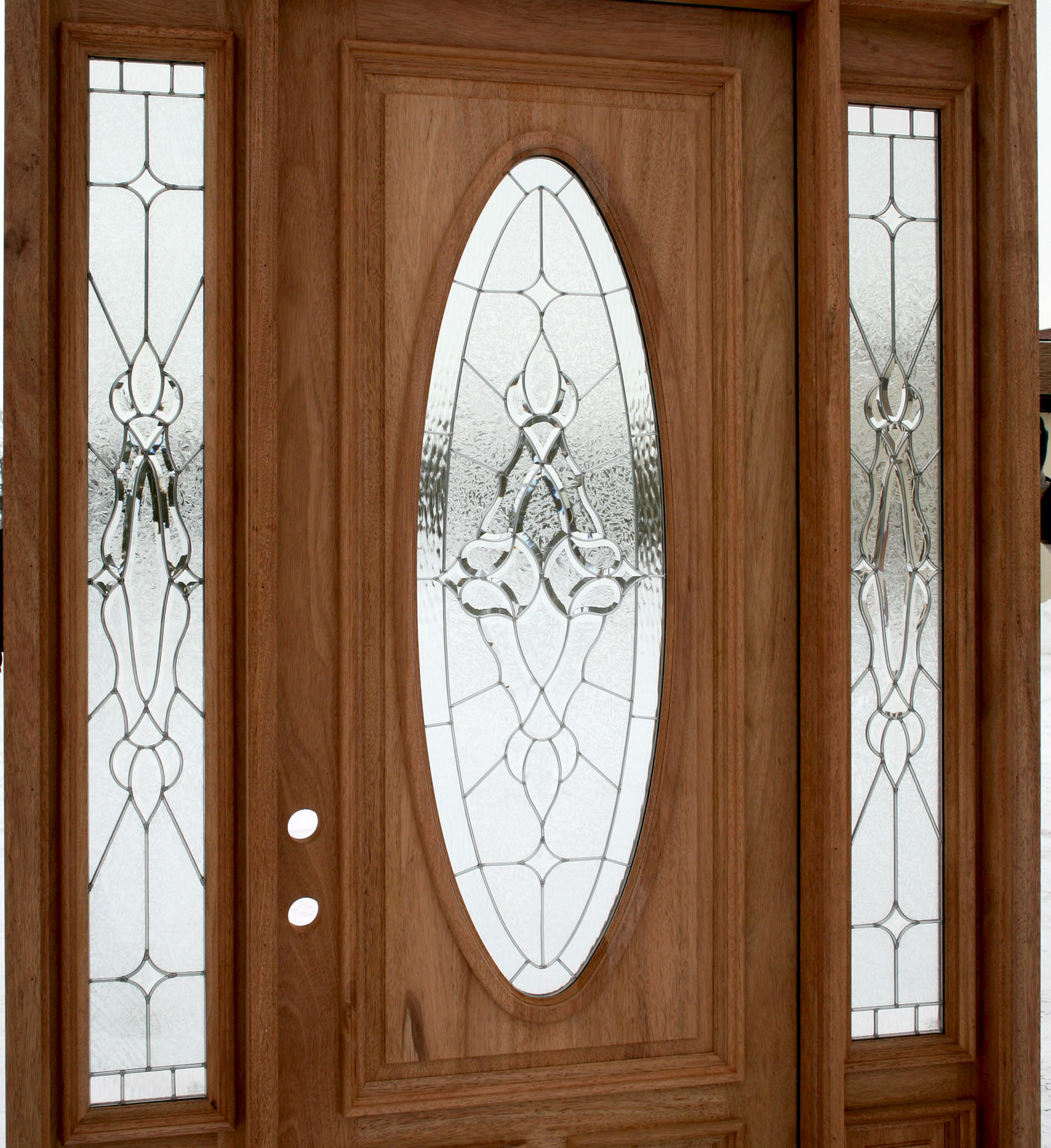 Oval Glass Door with Side Lite
