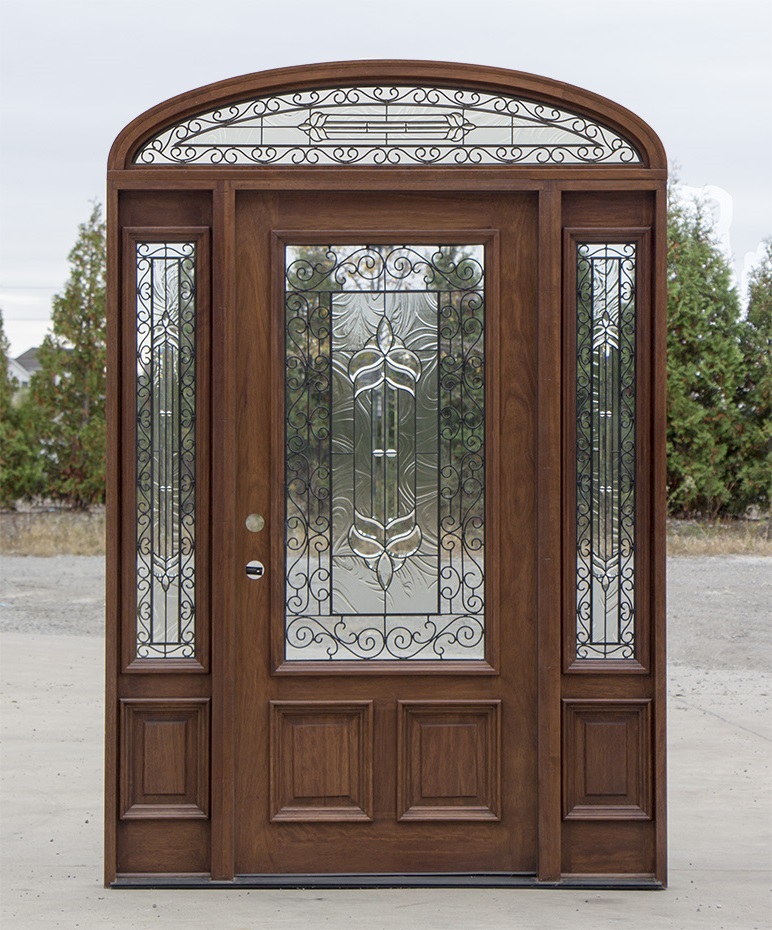 Door with Sidelights and Transom
