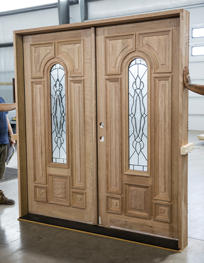 Mahogany Clearance Wood Double Doors