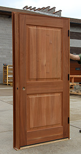 Mahogany Carved Wine Cellar Door