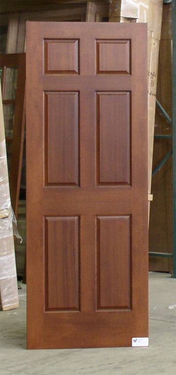 Mahogany 6 panel interior doors