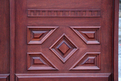 Arched Double Door closeup