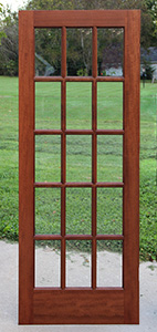 Interior French Doors, 15 lite Mahogany French Doors