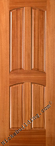 4 Panel Mahogany Interior Doors
