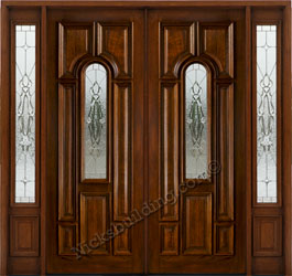 525 double Doors with n-100 sidelights and Sierra Glass