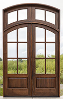 Whitehawk Arched Double Doors with Transom