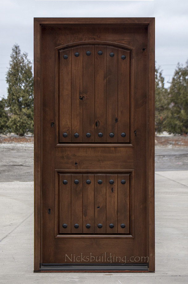 SW-62 Exterior Knotty Alder Single Door Finishes