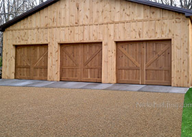 knotty cedar garage doors